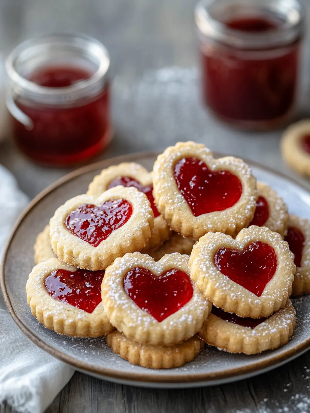 Heart Shaped Jam Cookies for Sweet Celebrations and Love 5 Heart Shaped Jam Cookies