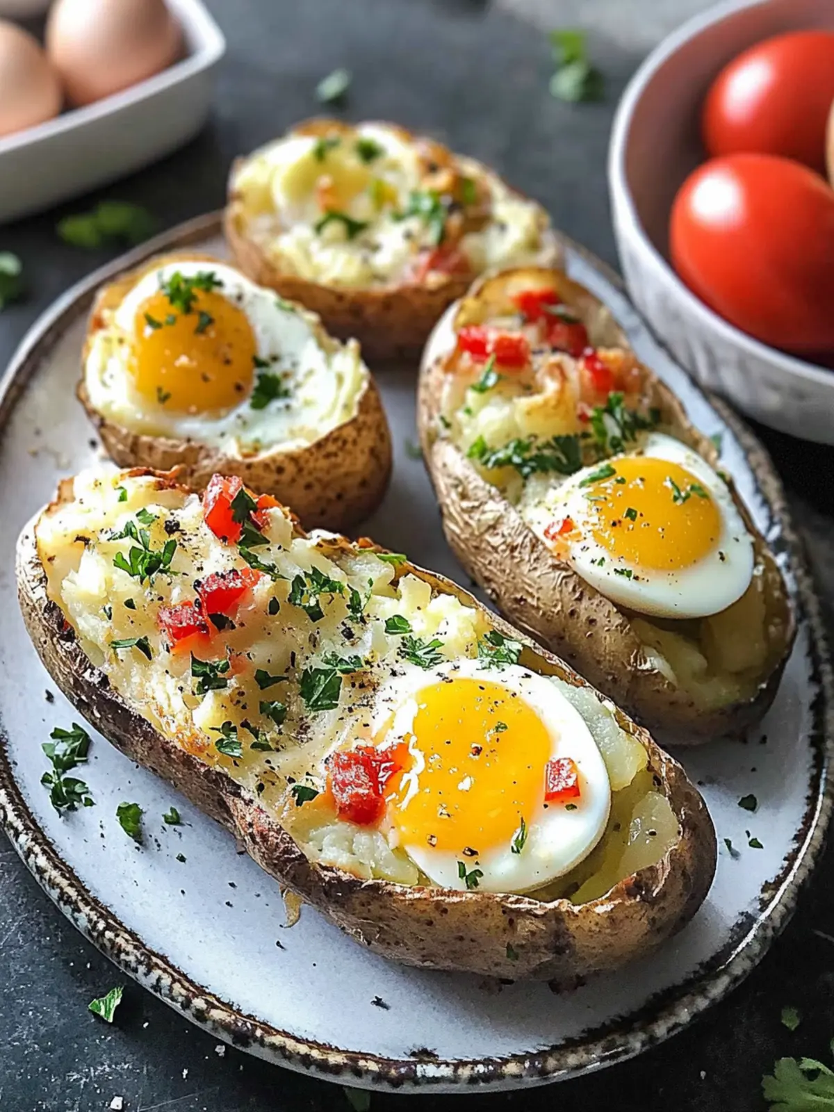 Delicious Egg Potato Boats for a Cozy Family Meal 3 Egg Potato Boats