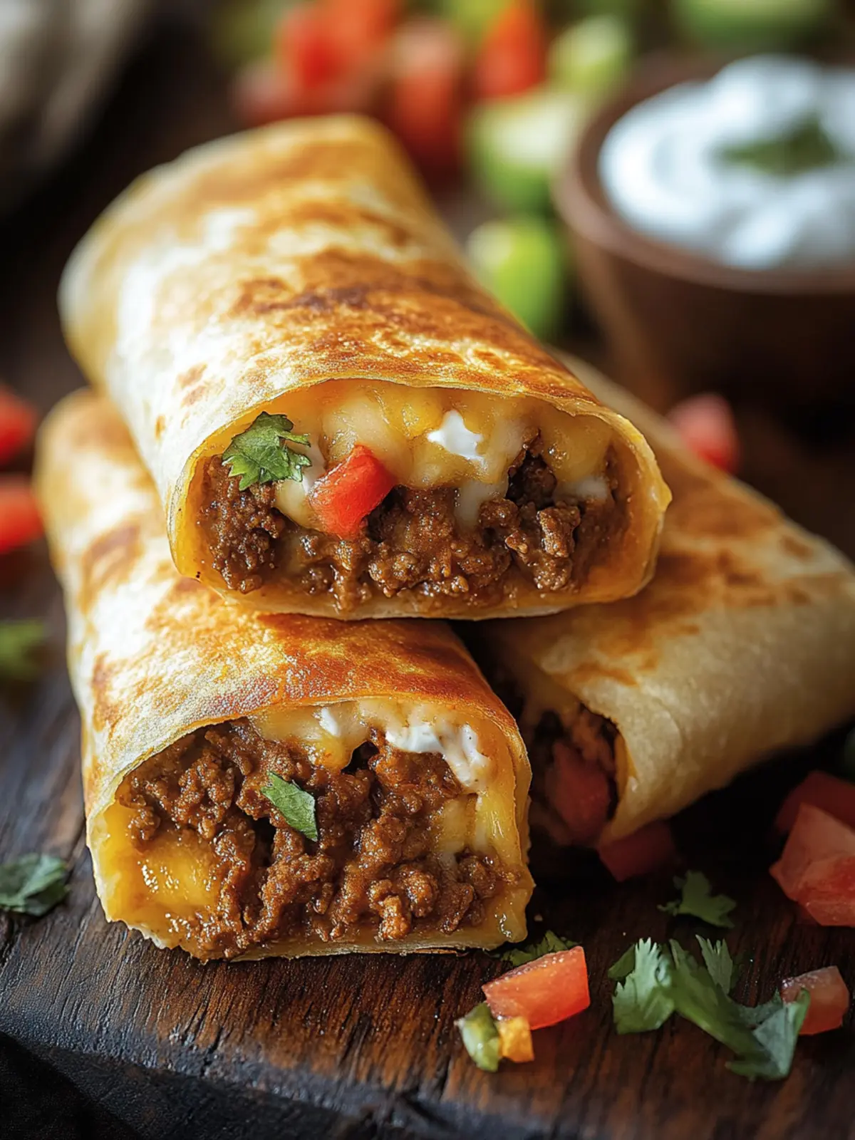 Savory Beef and Cheese Chimichangas – Your New Family Favorite 2 Beef and Cheese Chimichangas