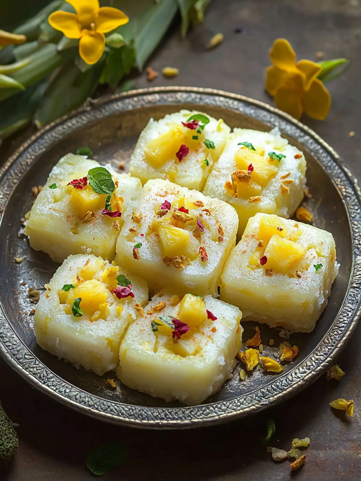 Pineapple Sandesh: Irresistible Bengali Sweet to Savor! 2 Pineapple Sandesh