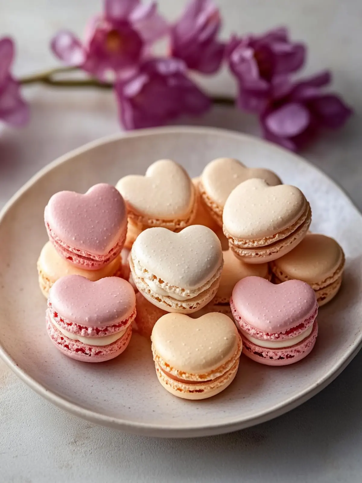 Heart-Shaped Macarons: Love in Every Sweet Bite 2 Heart-Shaped Macarons