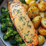 Lemon Butter Salmon with Crispy Potatoes and Broccoli Delight 10 Lemon Butter Salmon with Crispy Potatoes and Broccoli