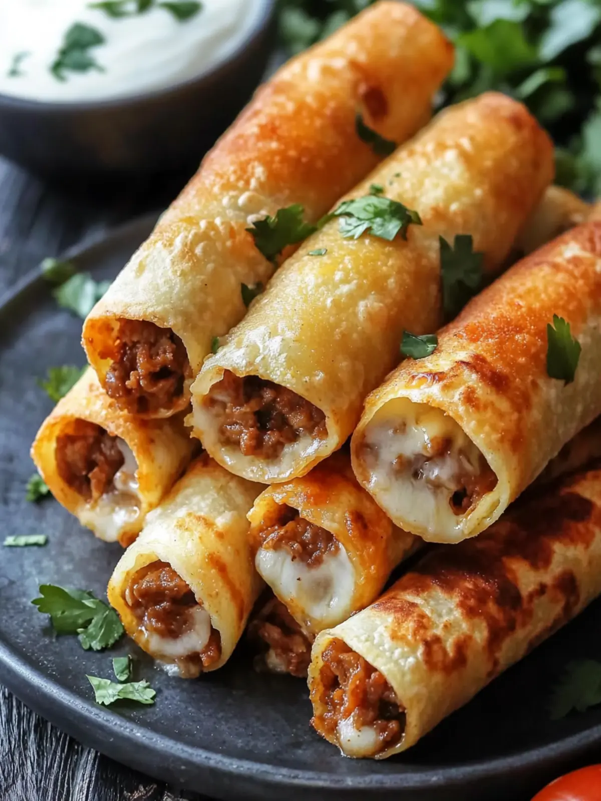 Crispy Cheesy Beef Taquitos: A Crunchy Family Favorite Recipe 2 Crispy Cheesy Beef Taquitos