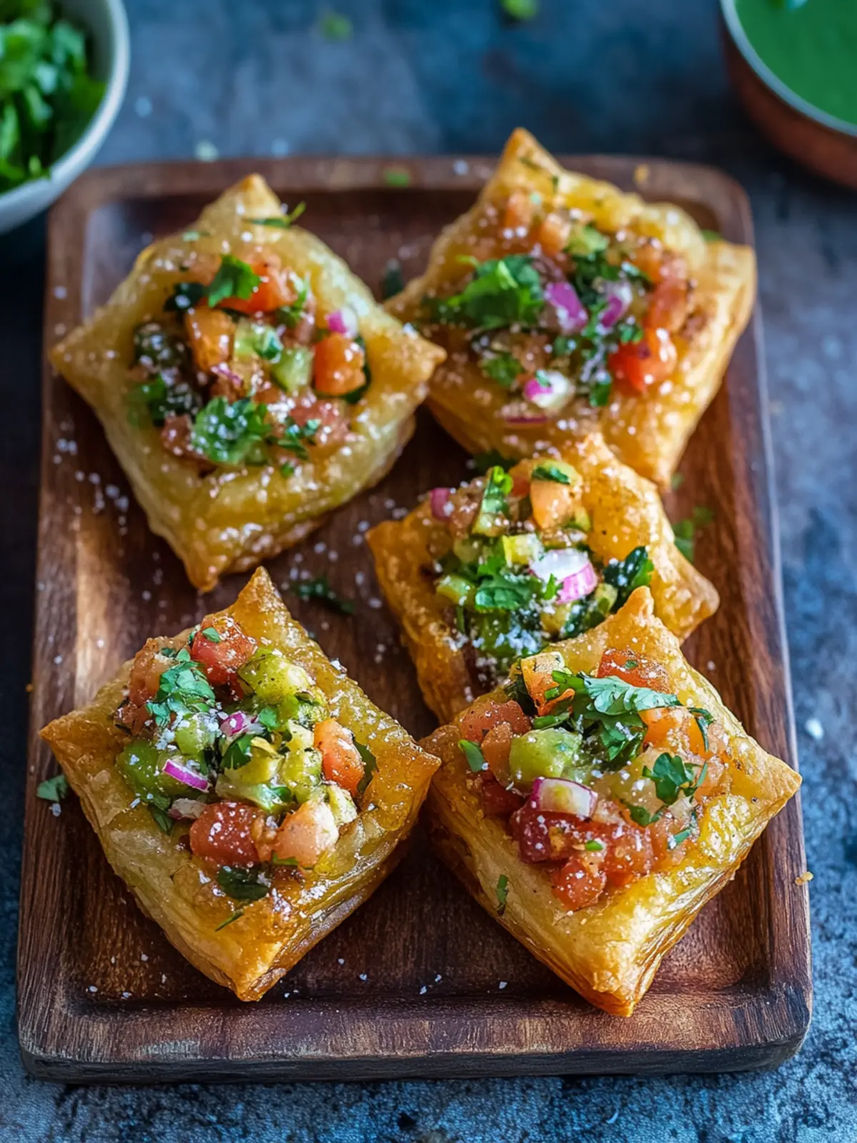 Delicious Puff Pastry Samosa Chaat for a Flavorful Snack 3 Puff Pastry Samosa Chaat