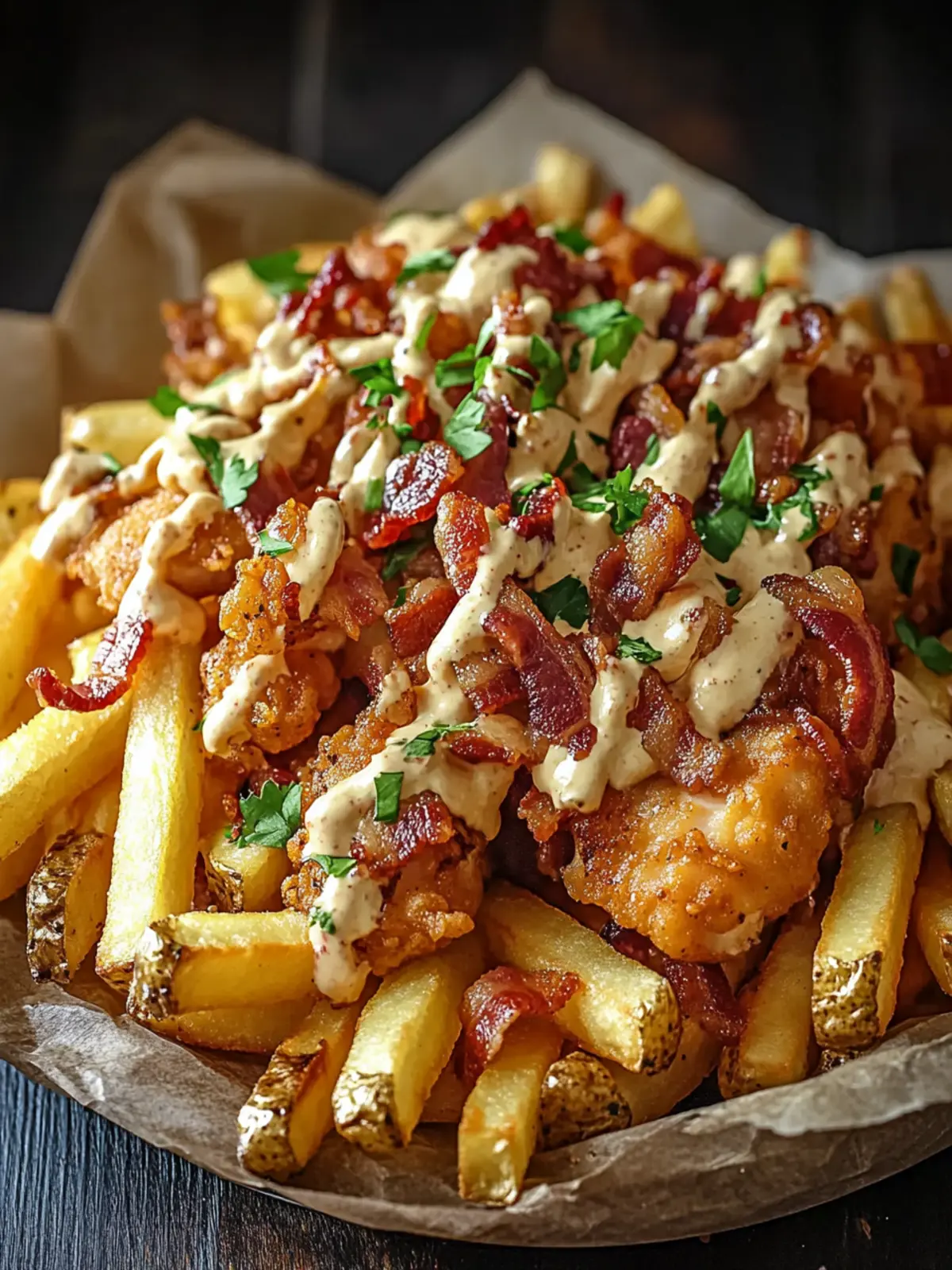 Dirty Chicken and Bacon Loaded Fries: Your Ultimate Comfort Fix 5 Dirty Chicken and Bacon Loaded Fries