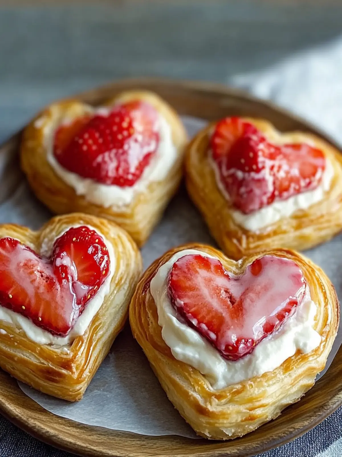 Strawberry Cream Cheese Heart Danishes for Effortless Brunch Bliss 3 Strawberry Cream Cheese Heart Danishes