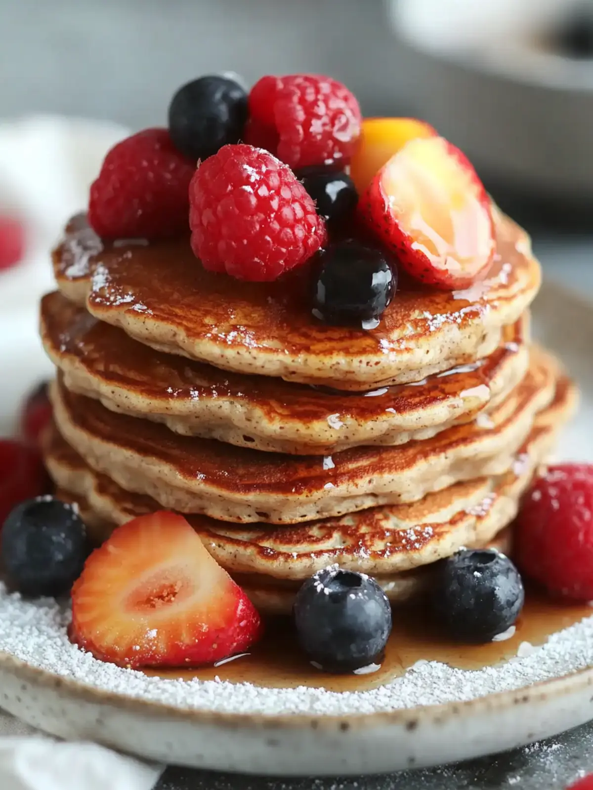 Fluffy Oatmeal Pancakes with Protein Powder for Energized Mornings 3 Oatmeal Pancakes with Protein Powder