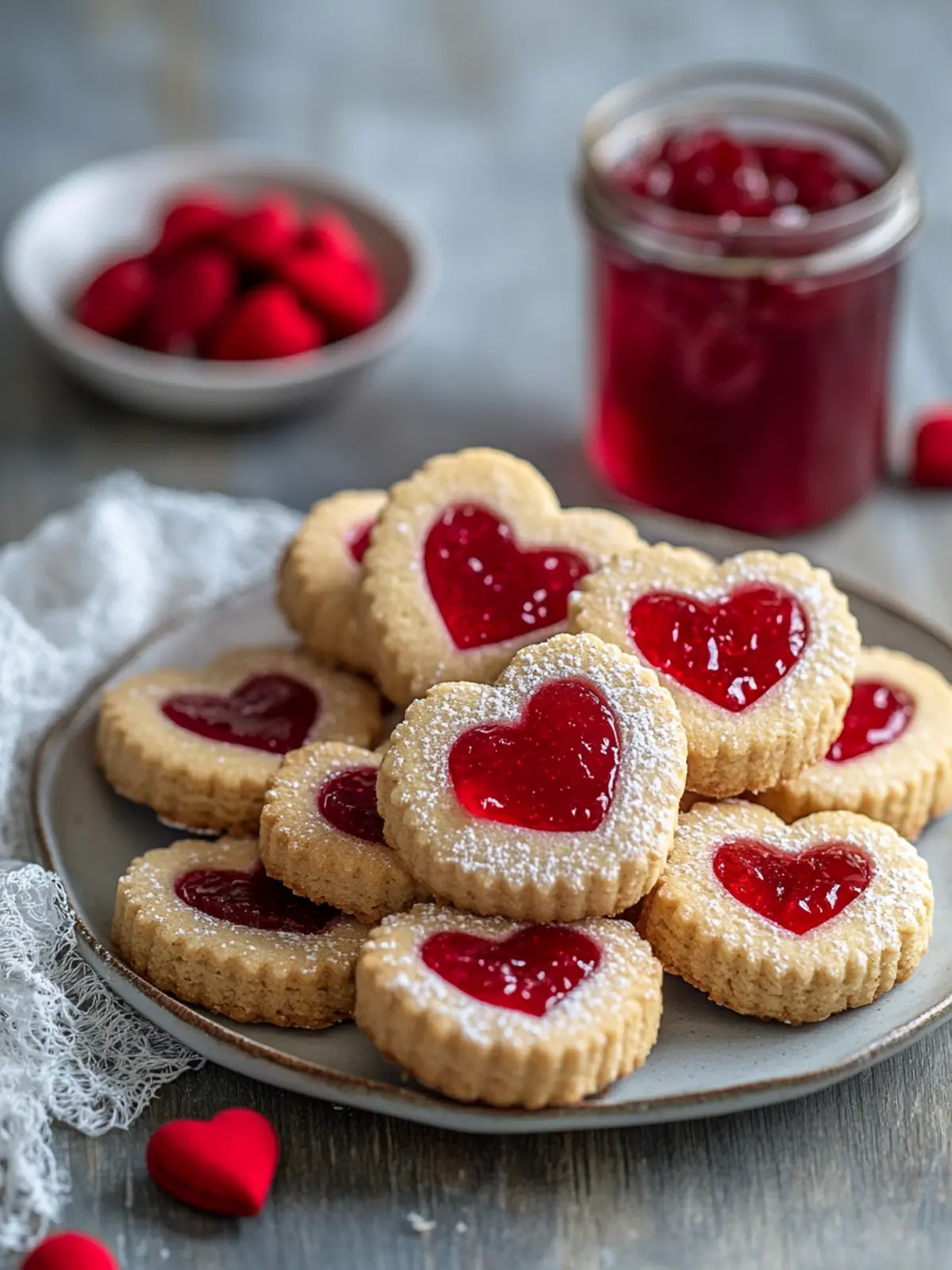 Heart Shaped Jam Cookies for Sweet Celebrations and Love 3 Heart Shaped Jam Cookies
