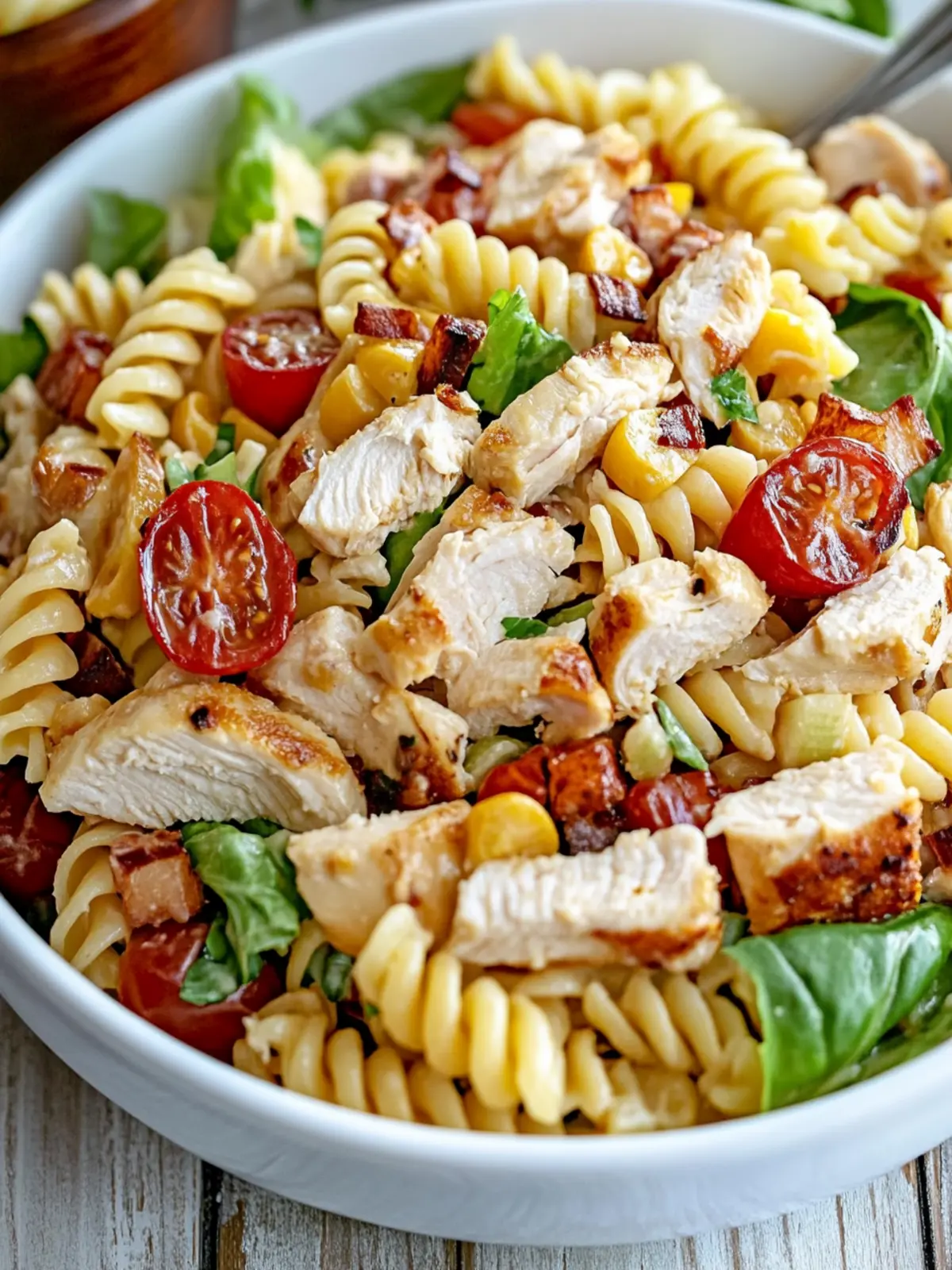 Savory Chicken Club Pasta Salad for Perfect Summer Feasts 2 Chicken Club Pasta Salad