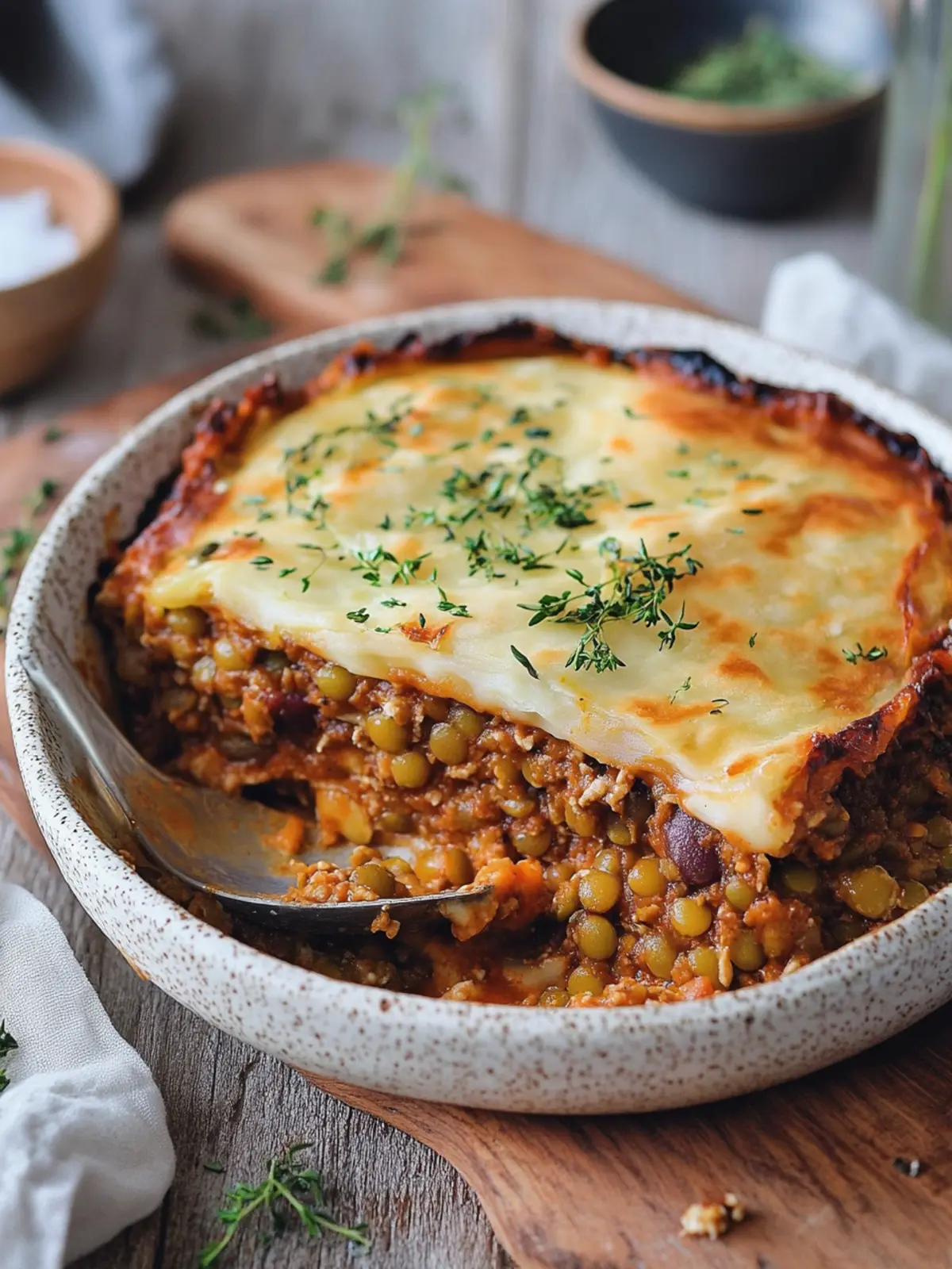 Savor This Vegan Moussaka with Lentils for Ultimate Comfort 4 Vegan Moussaka with Lentils