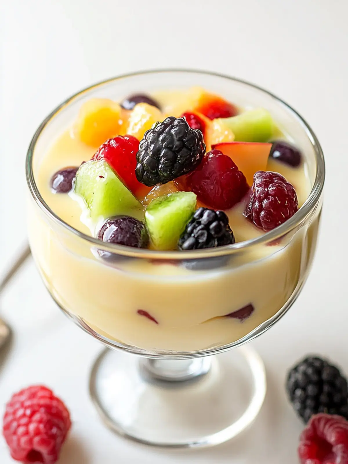 Delightful Fruit Custard: Easy, Eggless & Refreshingly Cool 4 Fruit Custard