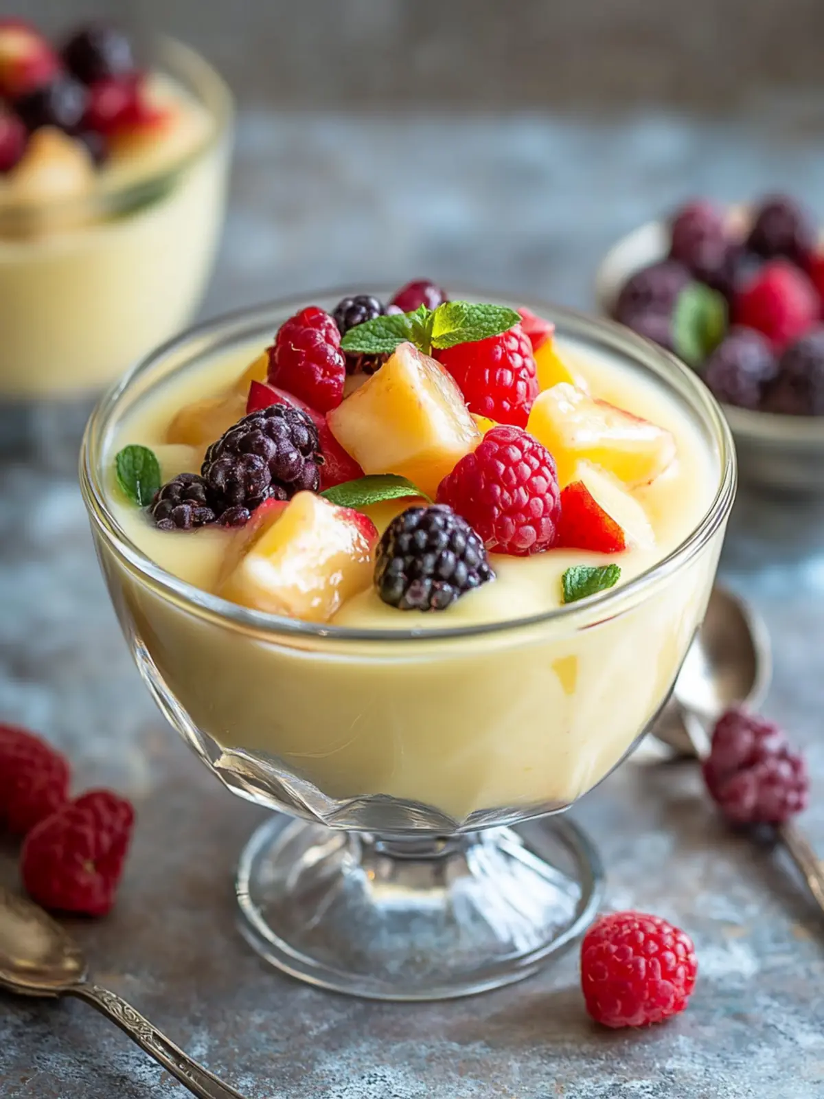 Delightful Fruit Custard: Easy, Eggless & Refreshingly Cool 3 Fruit Custard