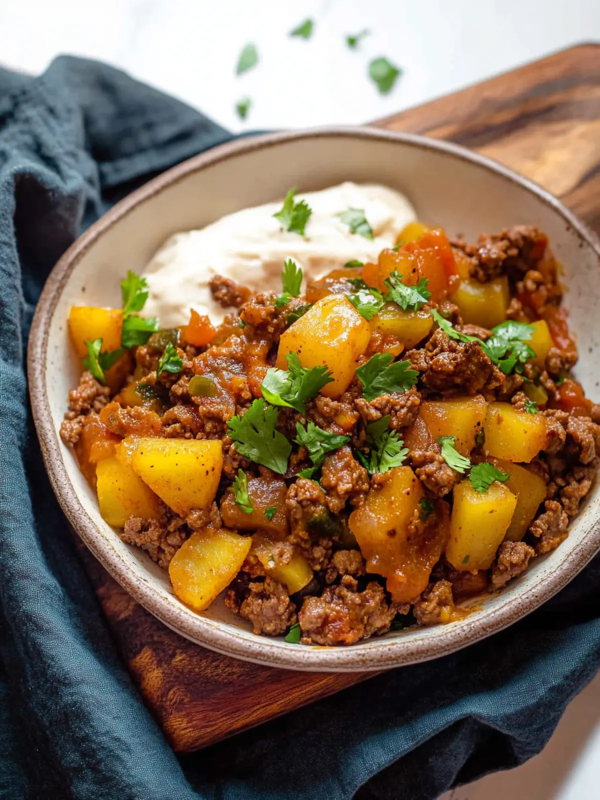 Savor Homemade Mexican Picadillo with Beef & Potato Delight! 2 Mexican Picadillo (Beef & Potato)