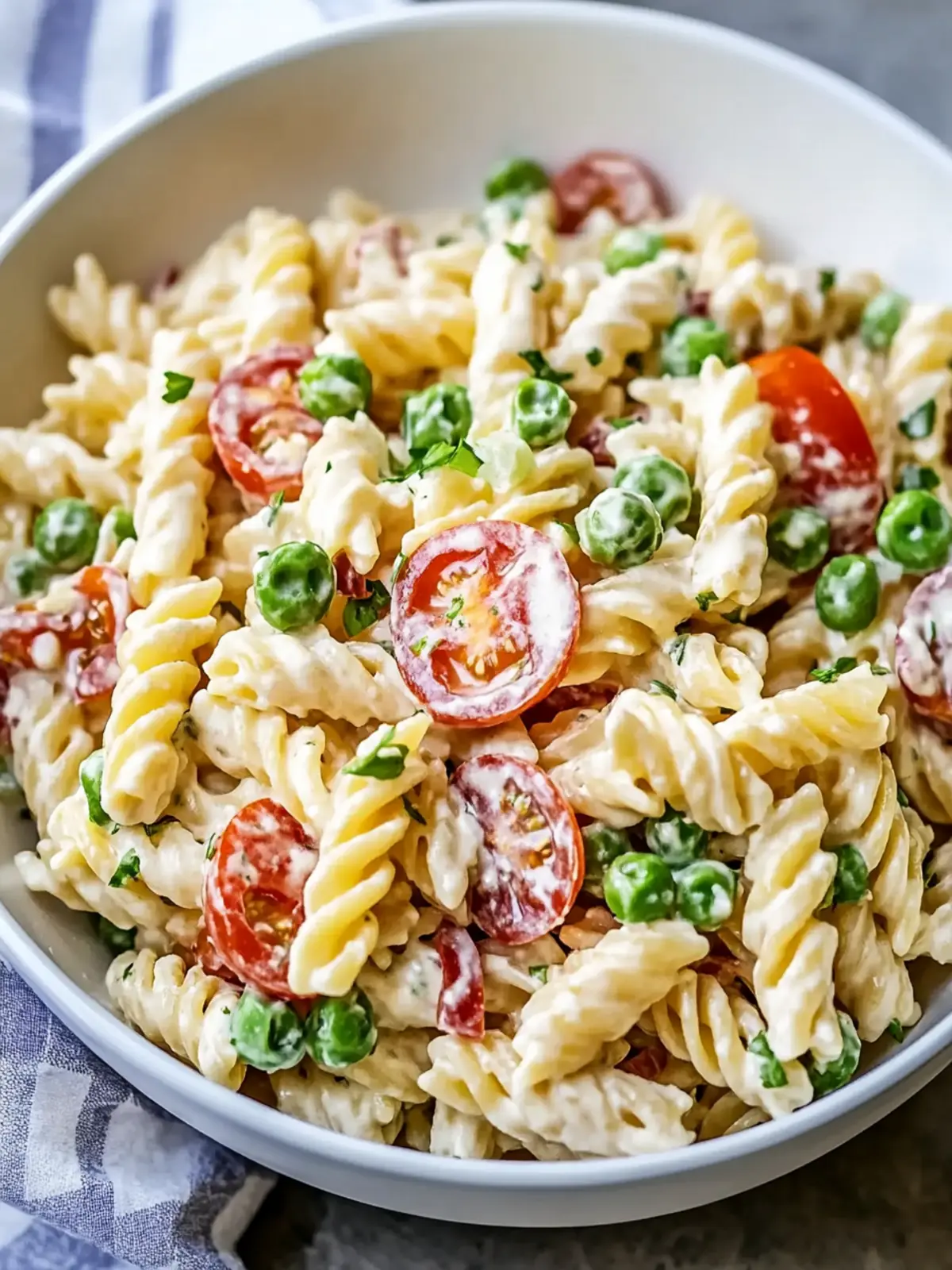 Creamy Pasta Salad That Will Steal the Show at Your BBQ 2 Creamy Pasta Salad