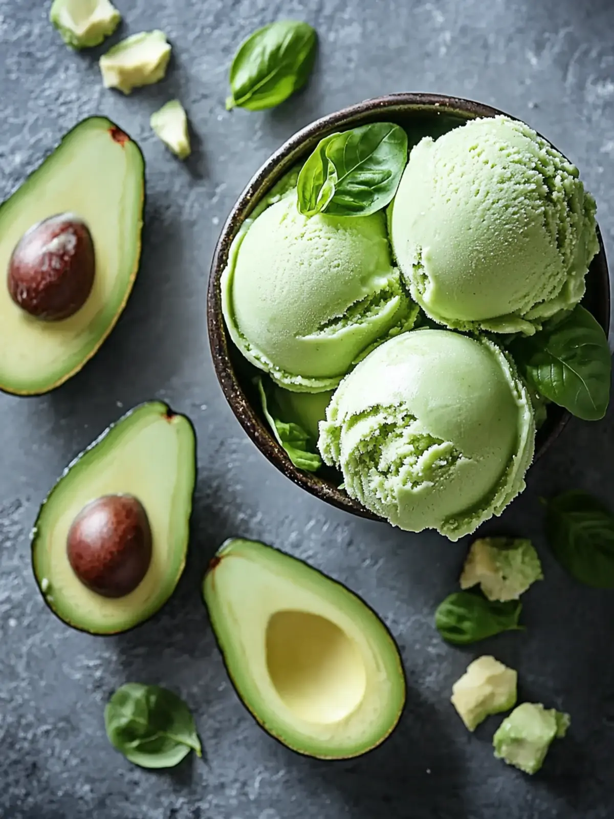 Creamy Avocado Ice Cream: A Healthy Twist on Dessert Delight 2 Avocado Ice Cream