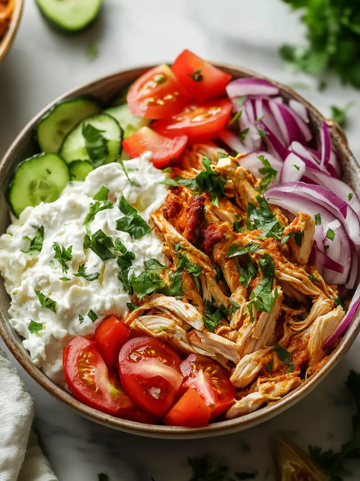 Savory Crockpot Chicken Shawarma Bowl for Effortless Meals 2 Crockpot Chicken Shawarma Bowl