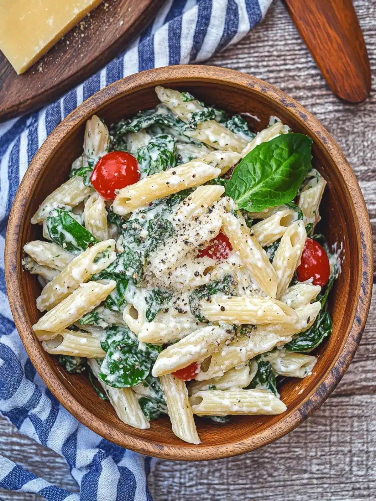 Dreamy Spinach Dip Pasta Salad for Effortless Entertaining 2 Spinach Dip Pasta Salad