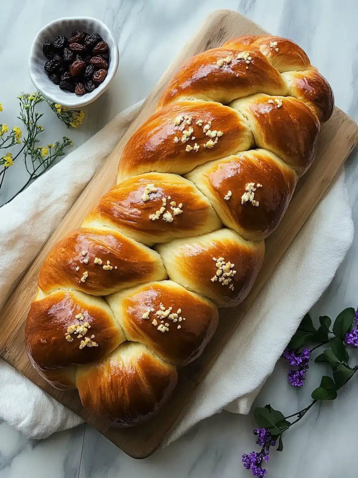 Delicious Purim Challah with Raisins: Celebrate with Sweetness 2 Delicious Purim Challah with Raisins for Festive Flavors