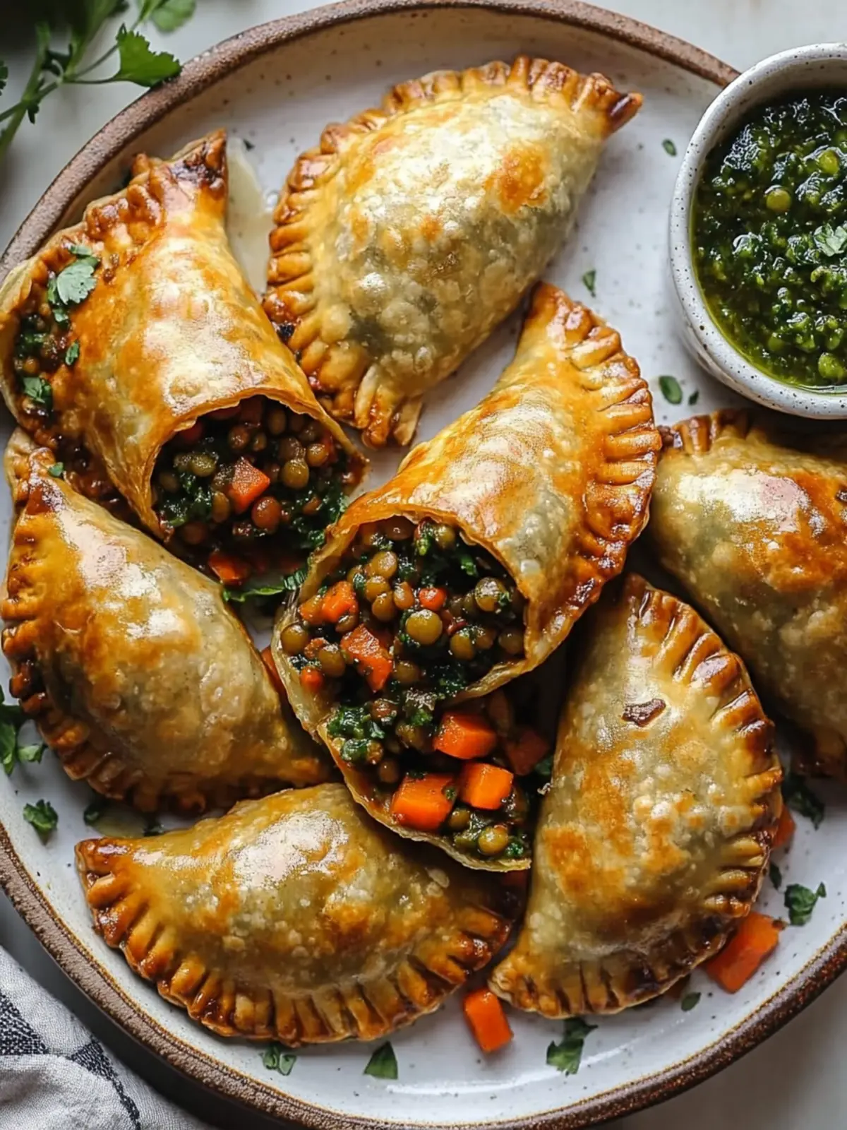 Lentil and Veggie Vegan Empanadas with Chimichurri Bliss 3 Lentil and Veggie Vegan Empanadas with Chimichurri