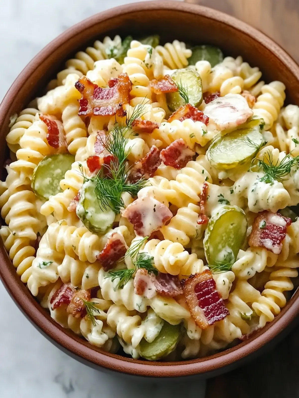 Dill Pickle Bacon Pasta Salad That Will Wow Your Guests 3 Dill Pickle Bacon Pasta Salad