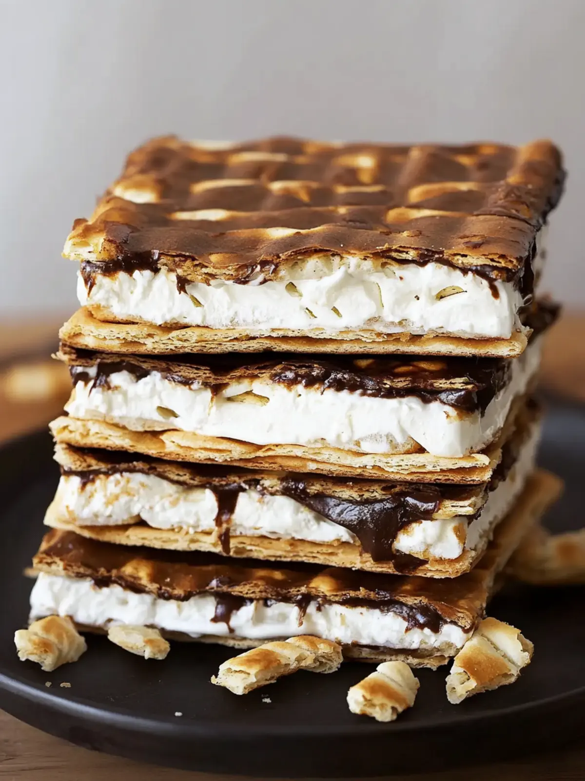 S'MORES MATZOS: Easy No-Bake Treat for Passover Joy! 2 S'MORES MATZOS