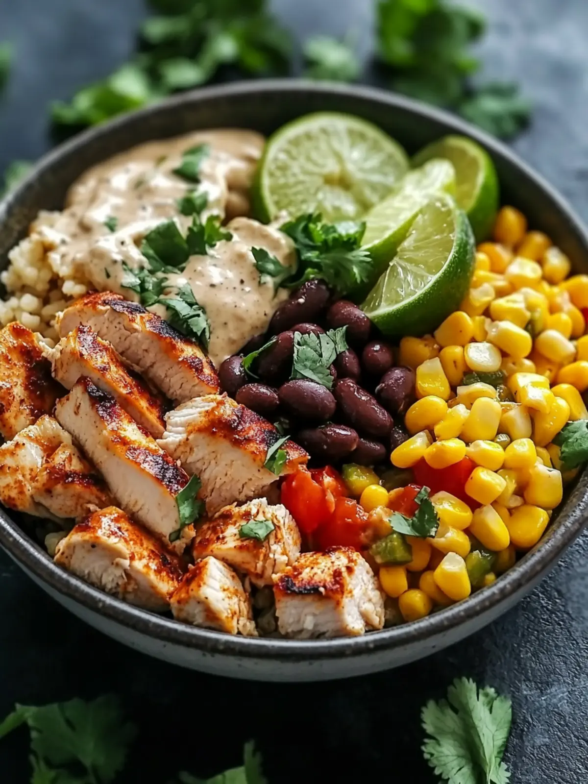 Chipotle Chicken Bowl with Black Beans & Corn: Customize Your Way 3 Chipotle Chicken Bowl with Black Beans & Corn