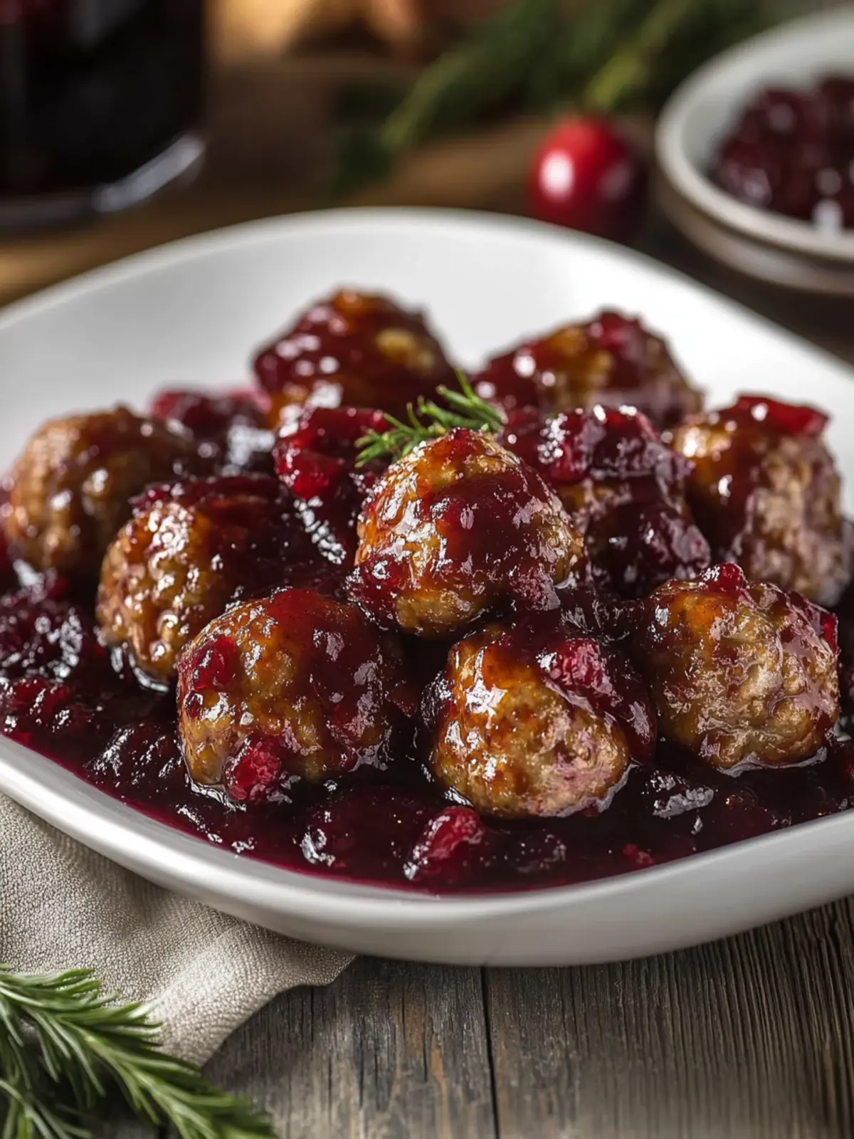 Delicious Baked Meatballs in Cranberry Sauce You’ll Love 3 Baked Meatballs in Cranberry Sauce