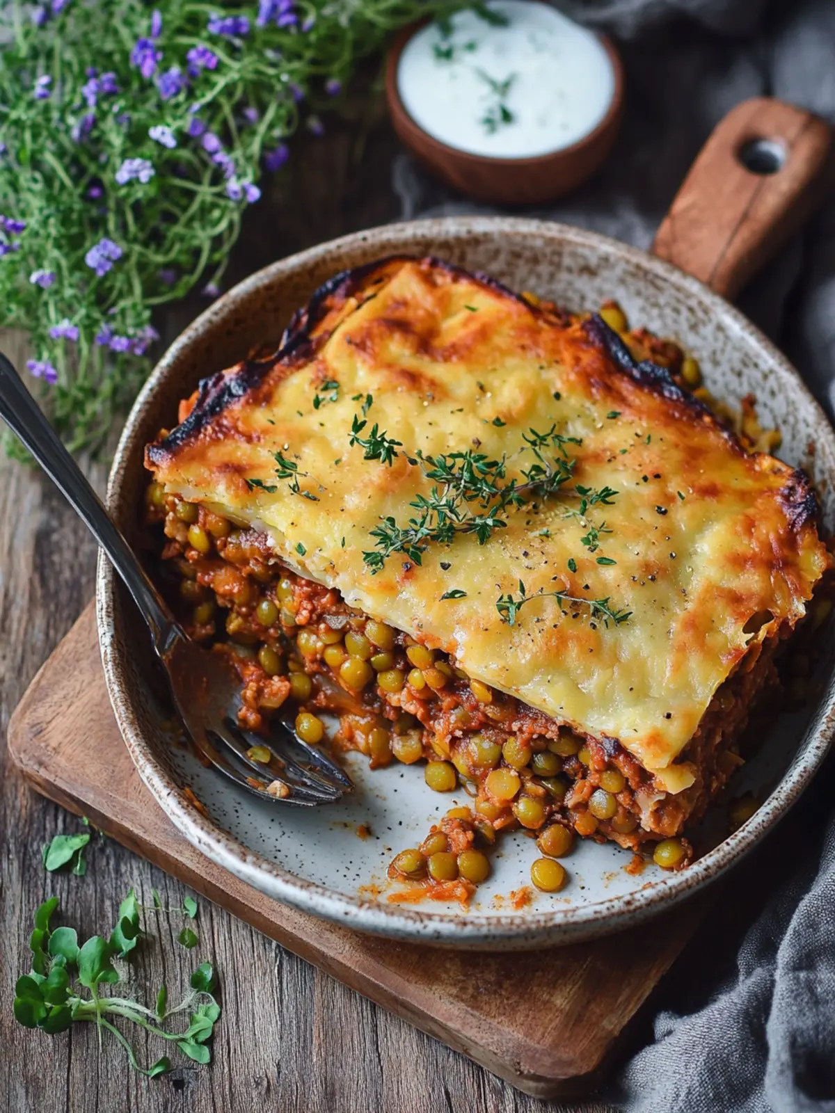 Savor This Vegan Moussaka with Lentils for Ultimate Comfort 2 Vegan Moussaka with Lentils