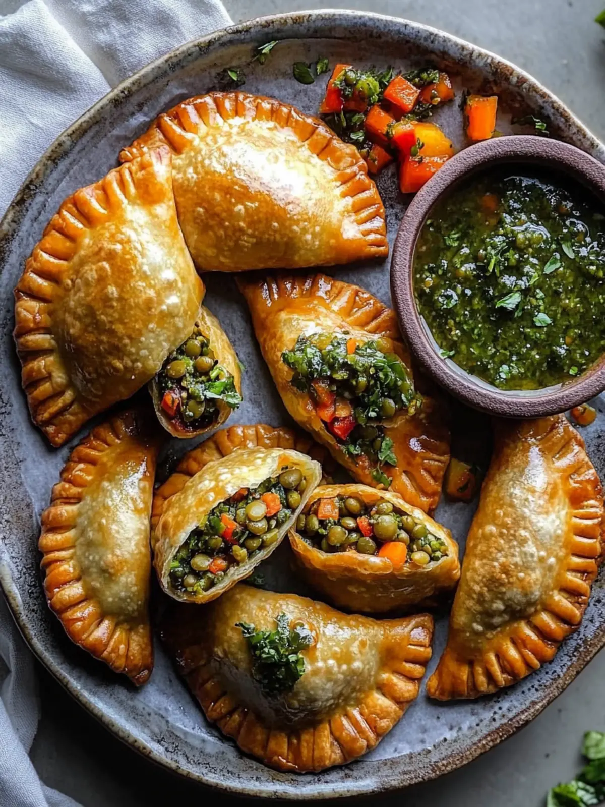 Lentil and Veggie Vegan Empanadas with Chimichurri Bliss 5 Lentil and Veggie Vegan Empanadas with Chimichurri