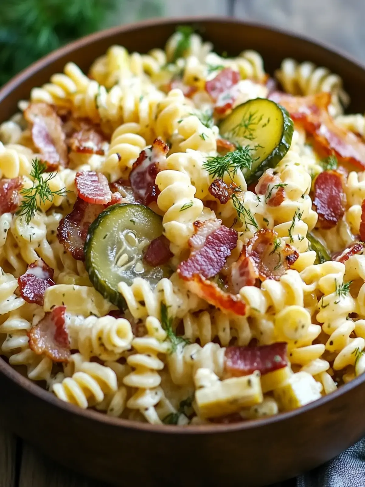 Dill Pickle Bacon Pasta Salad That Will Wow Your Guests 5 Dill Pickle Bacon Pasta Salad