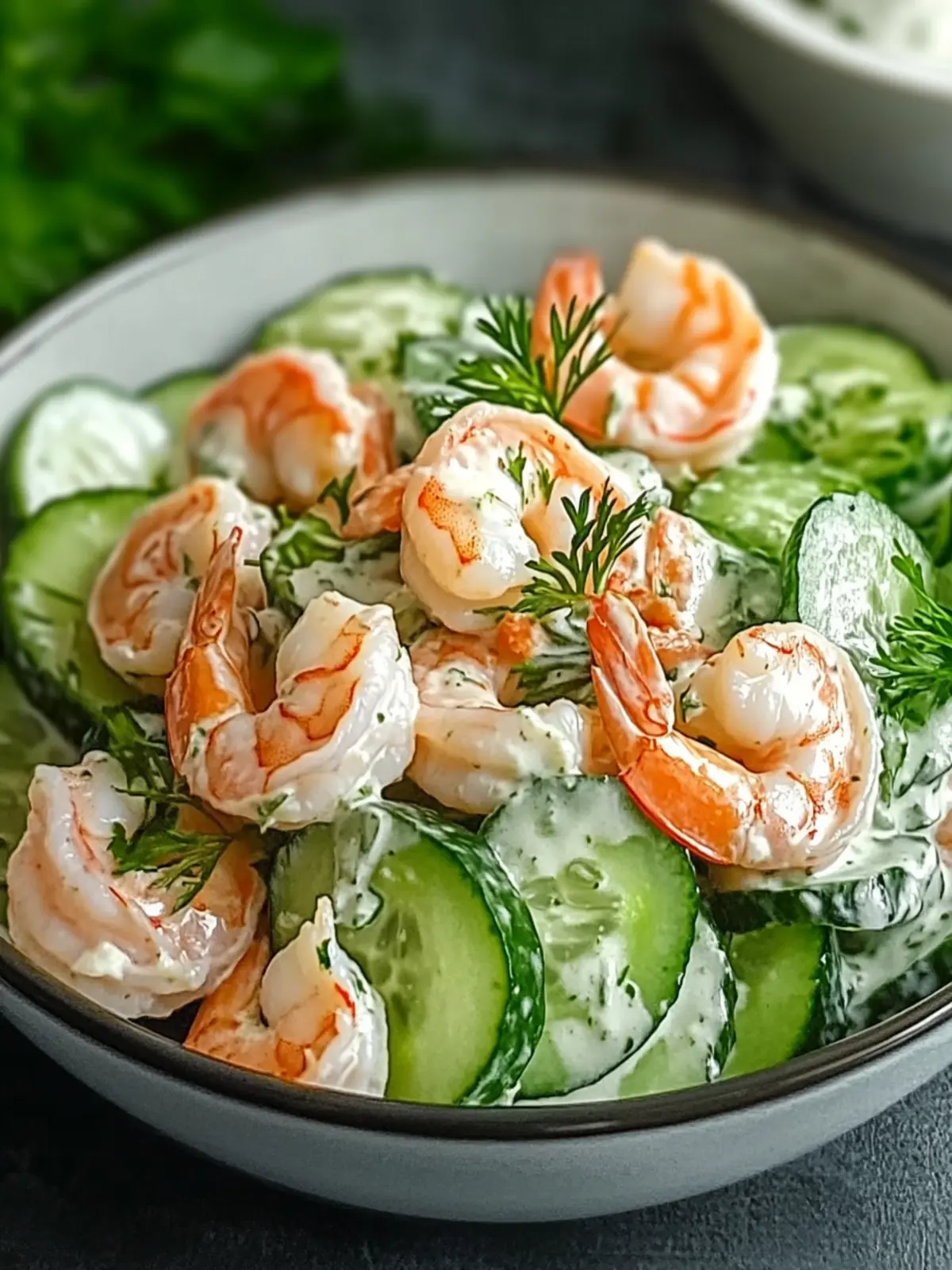 Delicious Creamy Cucumber Shrimp Salad for Summer Refreshment 4 Creamy Cucumber Shrimp Salad