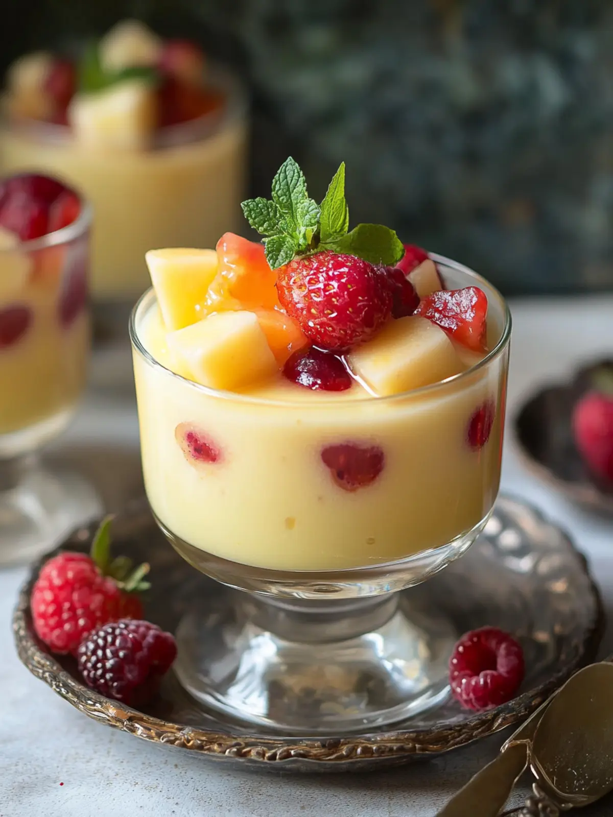 Delightful Fruit Custard: Easy, Eggless & Refreshingly Cool 2 Fruit Custard
