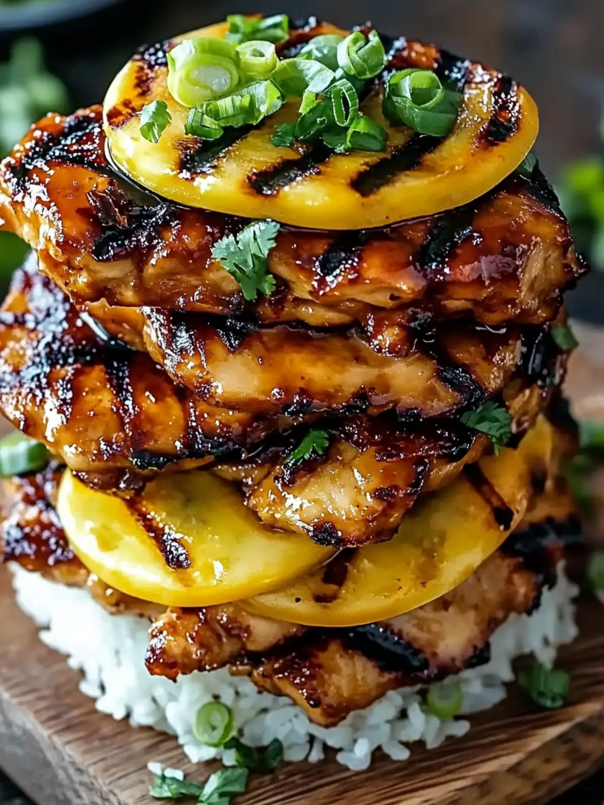 Savor the Flavor: Hawaiian Huli Huli Chicken Stack Delight 3 Hawaiian Huli Huli Chicken Stack
