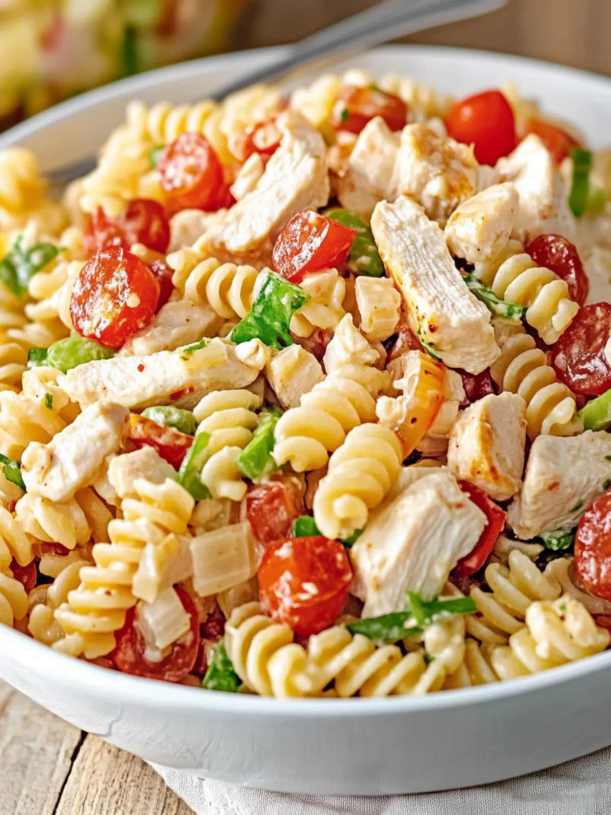 Savory Chicken Club Pasta Salad for Perfect Summer Feasts 3 Chicken Club Pasta Salad