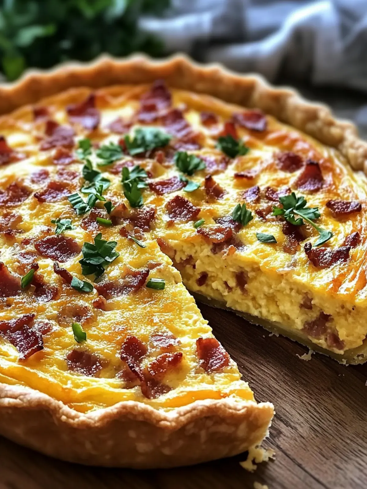 Crustless Bacon & Cheese Quiche for a Healthy Breakfast Boost 3 Crustless Bacon & Cheese Quiche