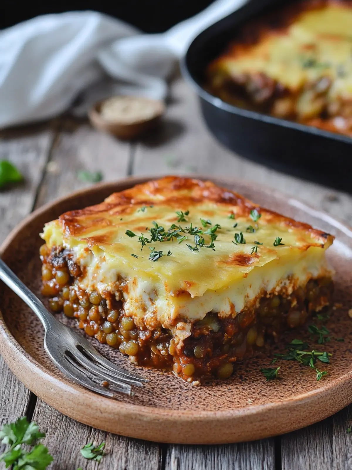Savor This Vegan Moussaka with Lentils for Ultimate Comfort 5 Vegan Moussaka with Lentils