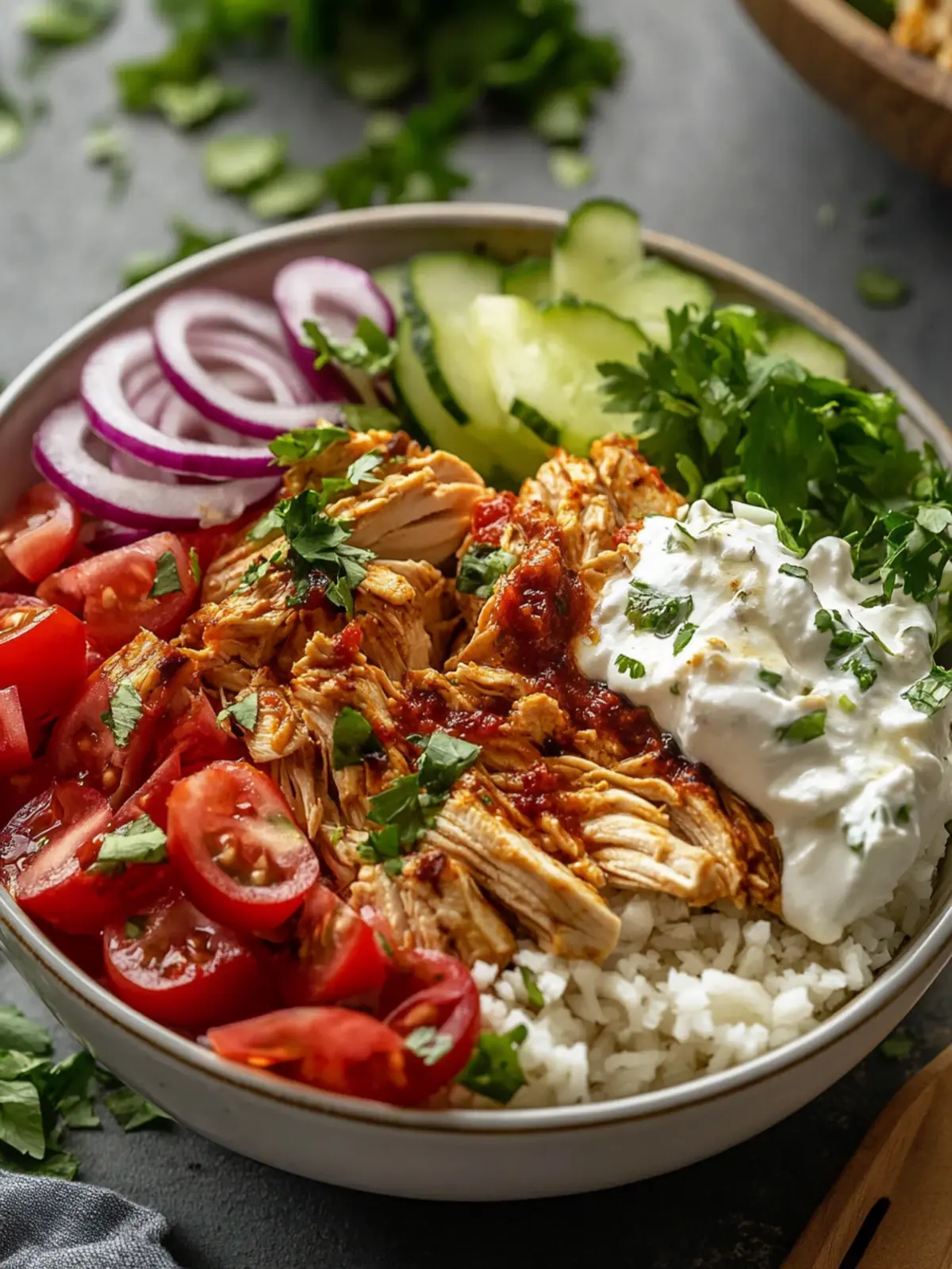 Savory Crockpot Chicken Shawarma Bowl for Effortless Meals 3 Crockpot Chicken Shawarma Bowl