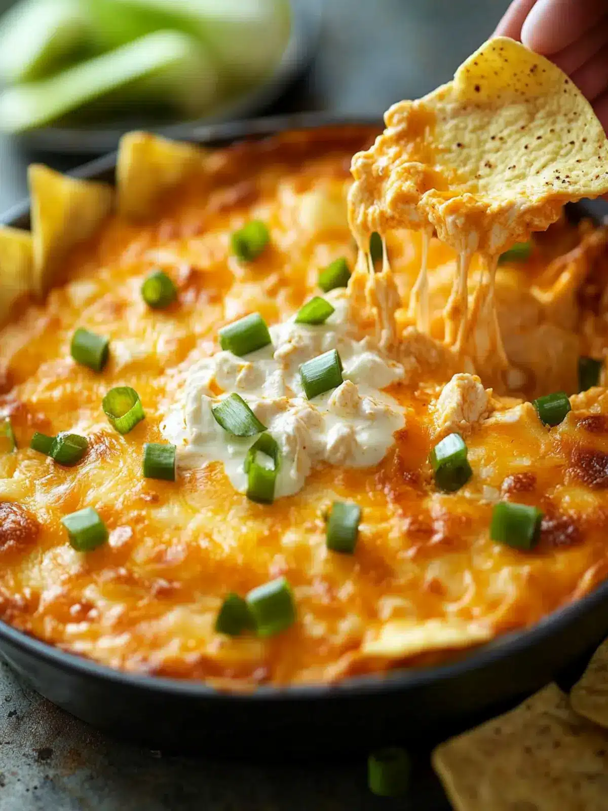 Deliciously High-Protein Buffalo Chicken Dip for Perfect Parties 5 High-Protein Buffalo Chicken Dip