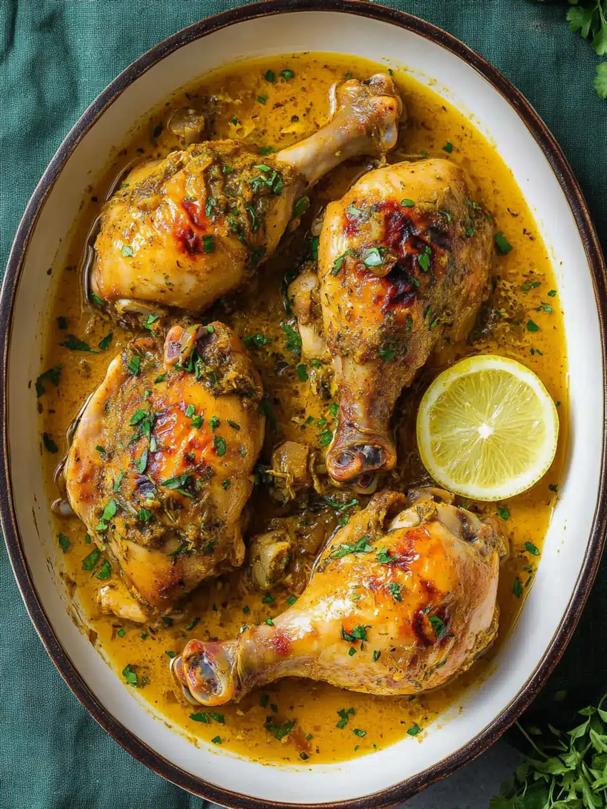 One-Pot Braised Saffron Chicken Legs for A Flavorful Night 5 Braised Saffron Chicken Legs (One Pot)
