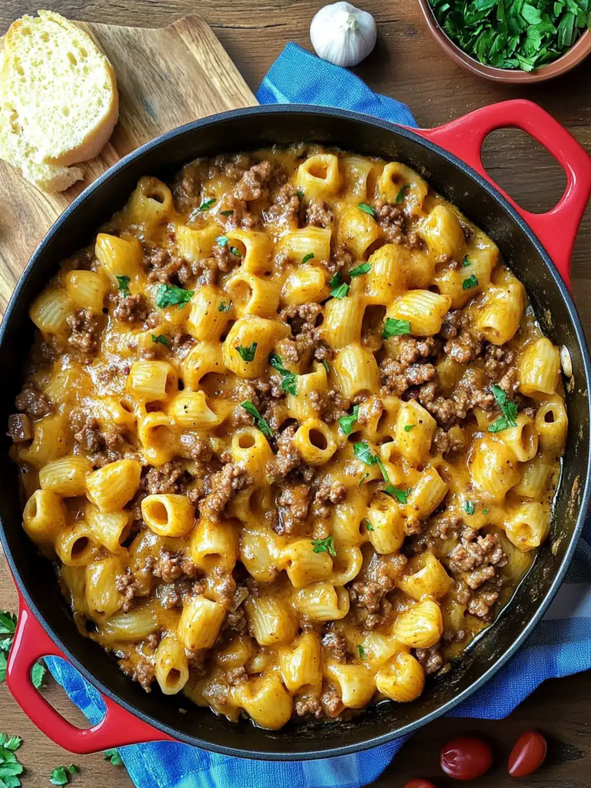 Cheeseburger Pasta Skillet One Pot Wonder for Busy Nights 2 Cheeseburger Pasta Skillet (One Pot)