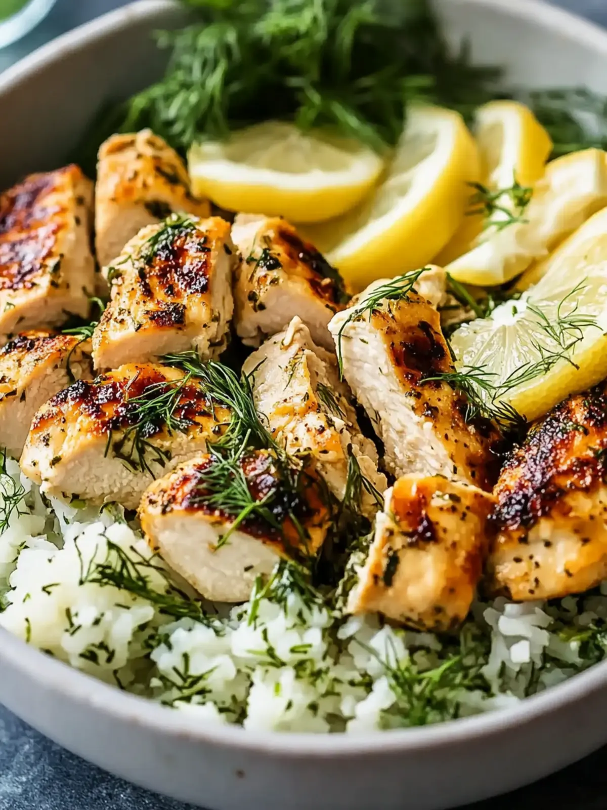 Zesty Lemon-Dill Chicken Bowls for Flavorful Meal Prep 4 Lemon-Dill Chicken Bowls