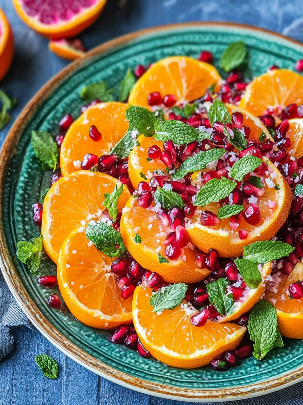 Zesty Orange Salad with Pomegranate and Mint Delight 5 Orange Salad with Pomegranate and Mint