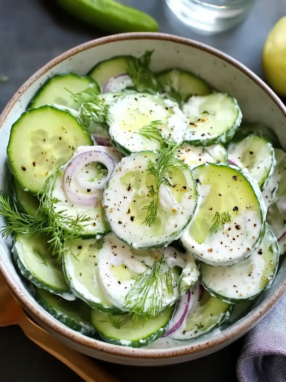 Creamy Cucumber Salad: Your Quick Go-To for Fresh Flavor 5 Creamy Cucumber Salad