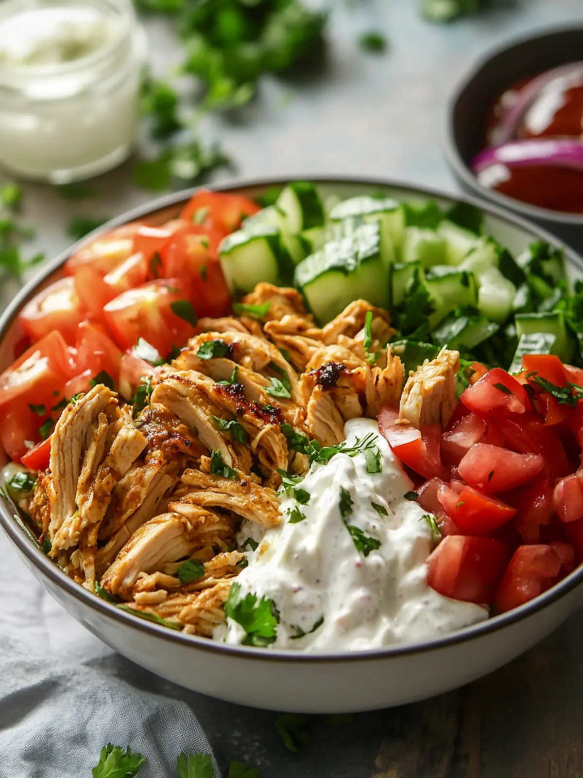 Savory Crockpot Chicken Shawarma Bowl for Effortless Meals 5 Crockpot Chicken Shawarma Bowl