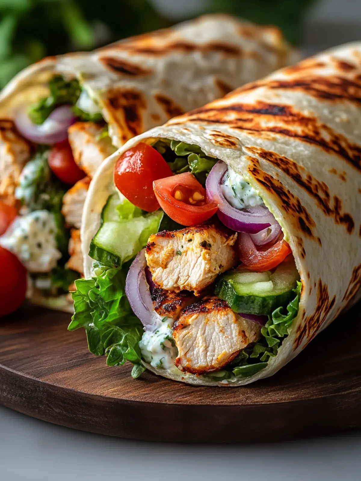 Delicious Greek Chicken Wraps for Fresh, Flavor-Packed Meals 3 Greek Chicken Wraps
