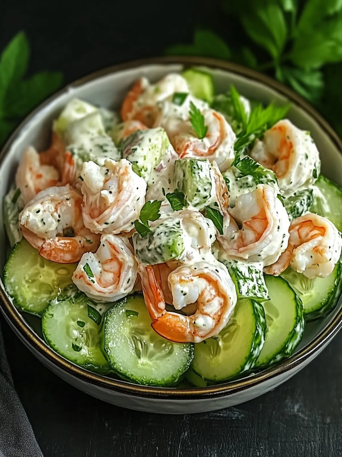Delicious Creamy Cucumber Shrimp Salad for Summer Refreshment 5 Creamy Cucumber Shrimp Salad