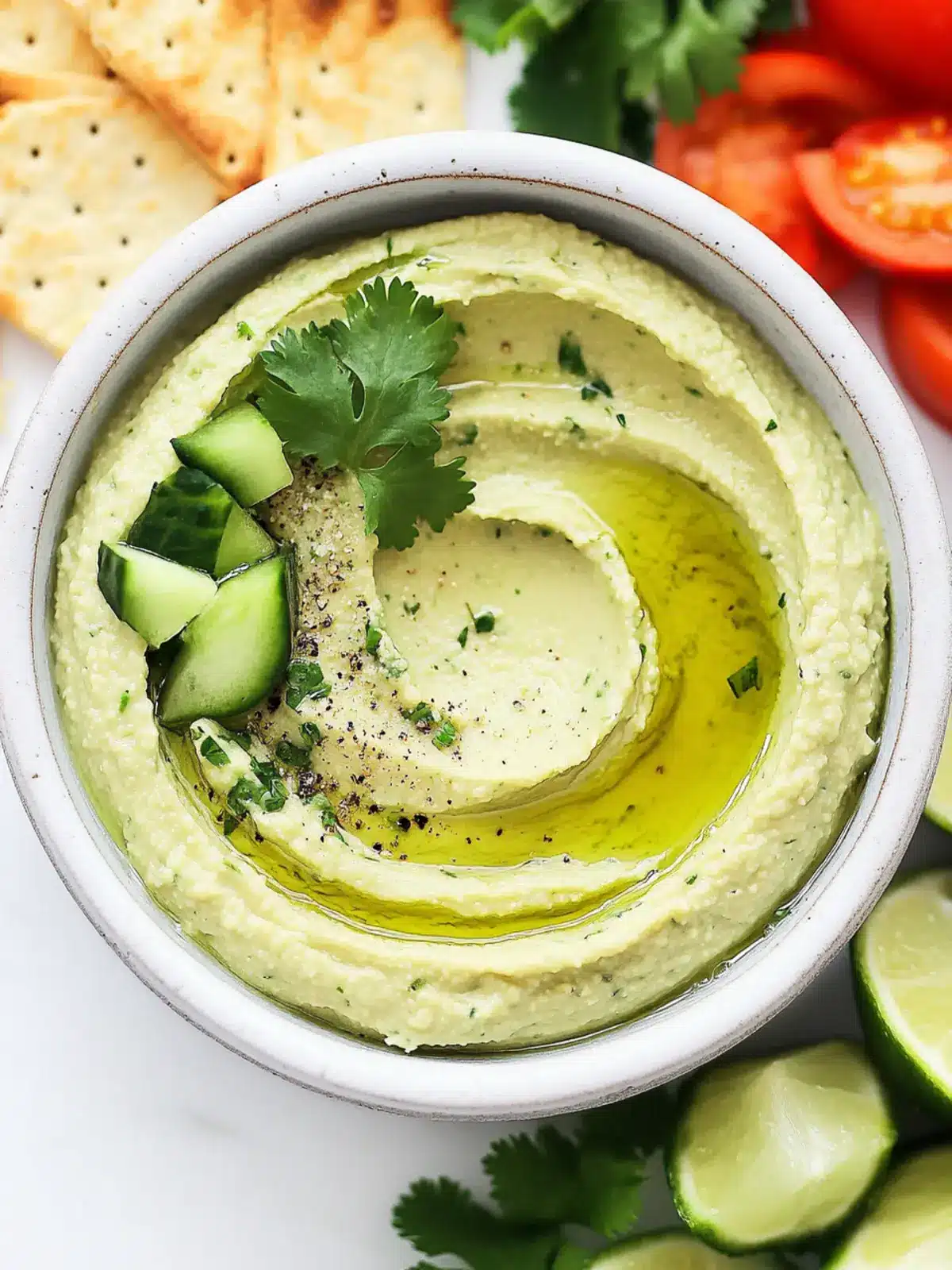 Zesty Cilantro Hummus Recipe – Quick, Healthy, and Delicious 3 Cilantro Hummus