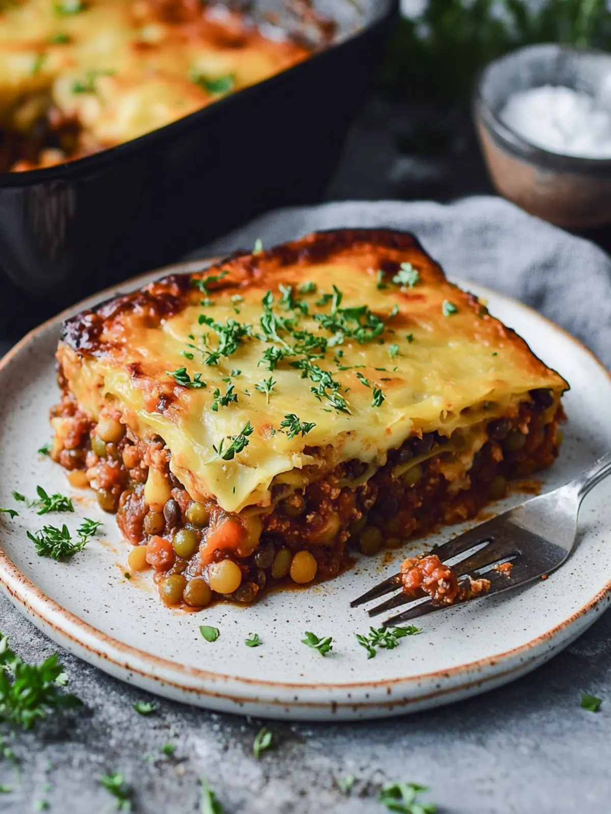 Savor This Vegan Moussaka with Lentils for Ultimate Comfort 3 Vegan Moussaka with Lentils