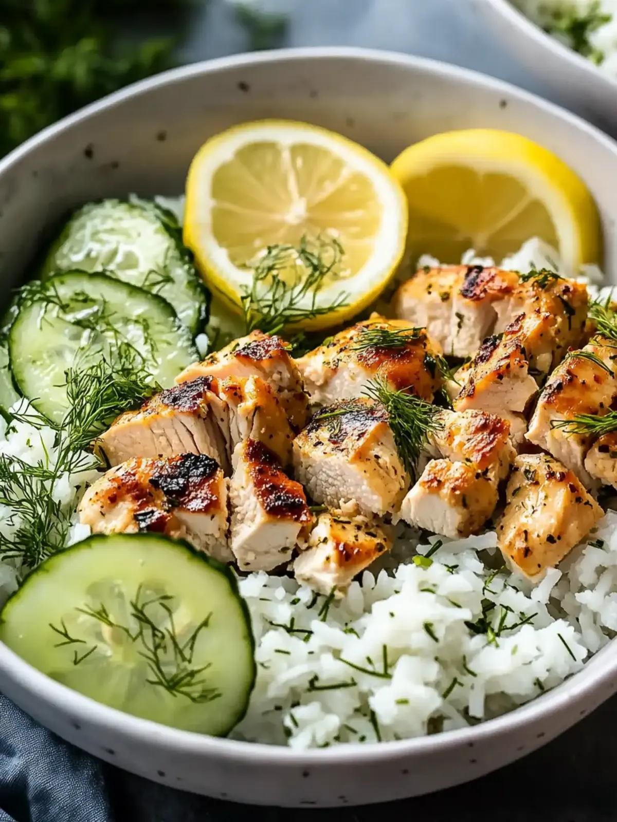 Zesty Lemon-Dill Chicken Bowls for Flavorful Meal Prep 2 Lemon-Dill Chicken Bowls