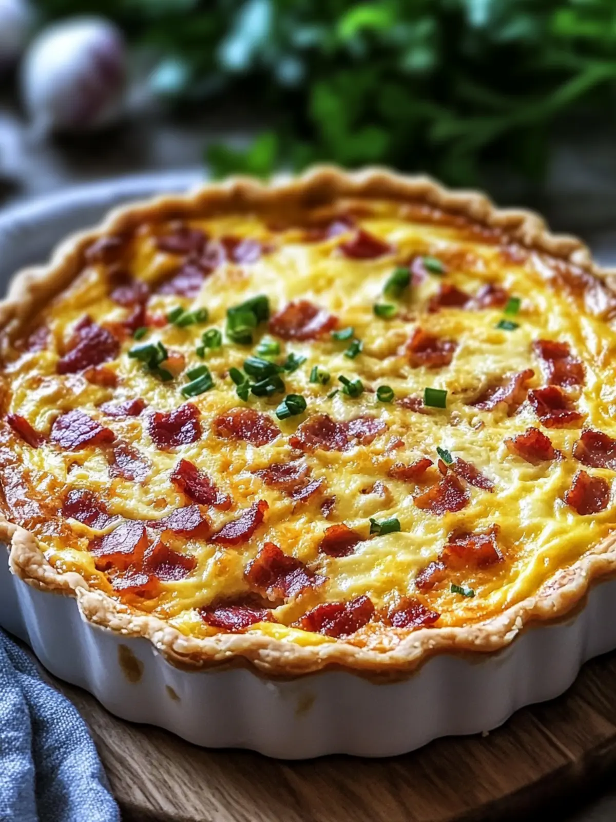 Crustless Bacon & Cheese Quiche for a Healthy Breakfast Boost 5 Crustless Bacon & Cheese Quiche